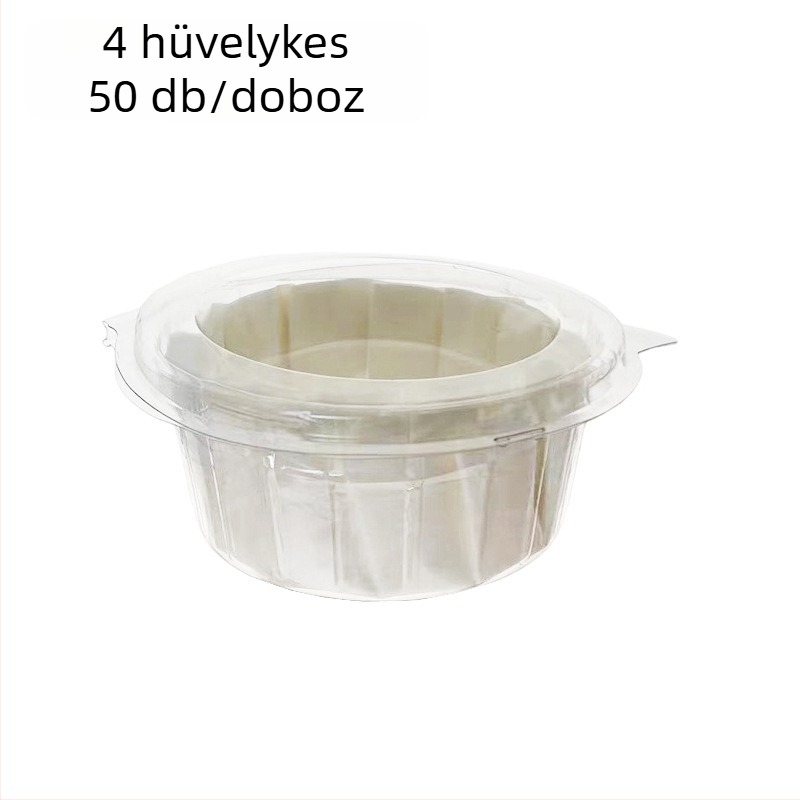 Egyszer használatos Basque sütőpapír PE bevonattal, hajtásmentes, magas hőmérséklet-tűrés, olajálló tortapapír alap, 4 és 6 hüvelyk
