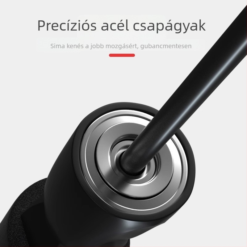 Csapágyas ugrókötél, PVC, 2,8 m hosszú, fitnesz eszköz