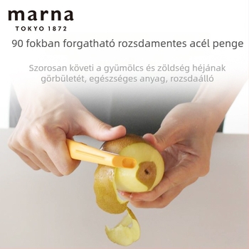 Marna rozsdamentes acélból készült multifunkcionális hámozó zöldségekhez és gyümölcsökhöz, vertikális pengével