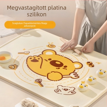 Szilikon dagasztó- és nyújtó felület – konyhai munkafelület, élelmiszer-minőségű