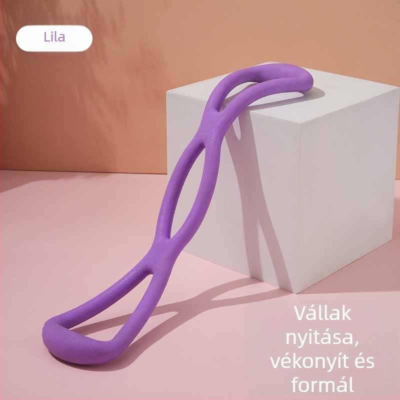 Nyolcas alakú ellenálláshúzó kötél váll- és hátedzéshez, nyújtáshoz és jóga felszerelés