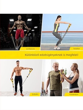 Edzésellenállás-készlet TPE-latex szalagokkal – nagy szilárdságú, nagy rugalmasságú nyújtáshoz