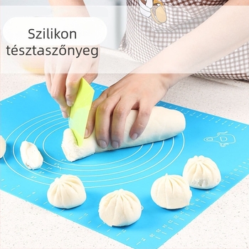 Nagy méretű szilikon dagasztóalátét és vágódeszka készlet a konyhában, hőálló sütéshez