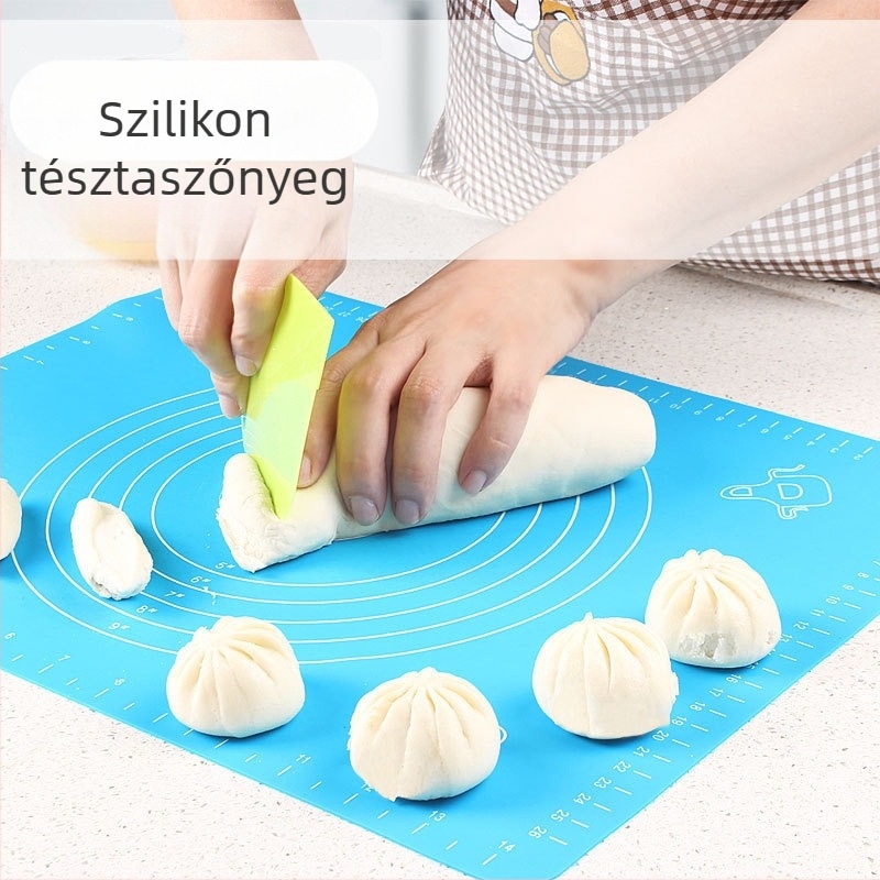 Nagy méretű szilikon dagasztóalátét és vágódeszka készlet a konyhában, hőálló sütéshez