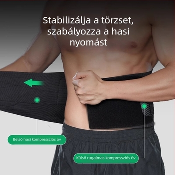 Férfi deréktámasztó öv edzéshez és súlyemeléshez
