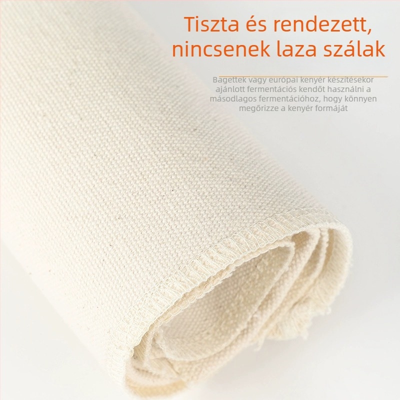 Tésztafermentációs matrac 100% pamutvászonból, bagettek és európai stílusú kenyérhez