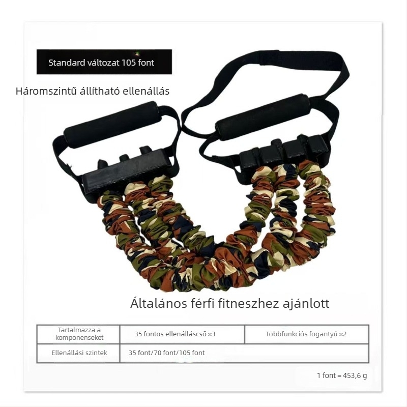 Háromlyukas ellenállású mellkas-expander edzéséhez