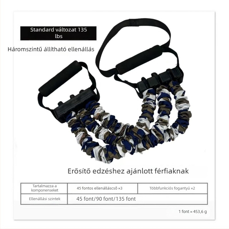 Háromlyukas ellenállású mellkas-expander edzéséhez
