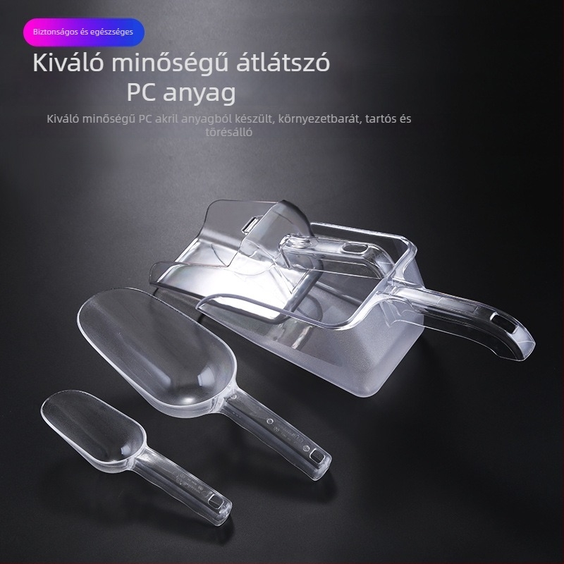 Jégkanál akril és PC műanyagból, megvastított és ütésálló, jégkészítő gépekhez, nagy méret, liszt és rizs merítésére