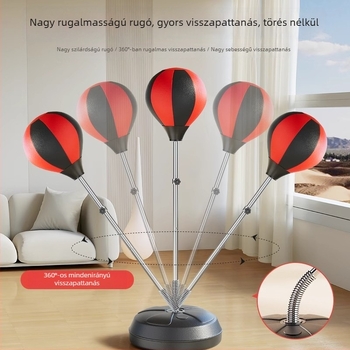 Vertical boxlabda otthoni használatra — gyorsaság és reakció edzés felnőtteknek és gyerekeknek, fitnesz felszerelés visszapattanó homokzsákkal