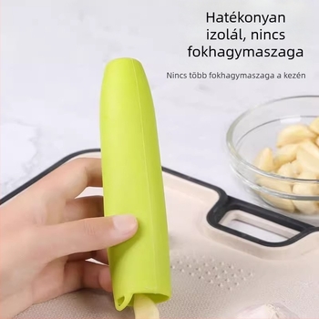 Szilikonból készült fokhagyma-hámozó eszköz, konyhai görgős fokhagyma-nyomó