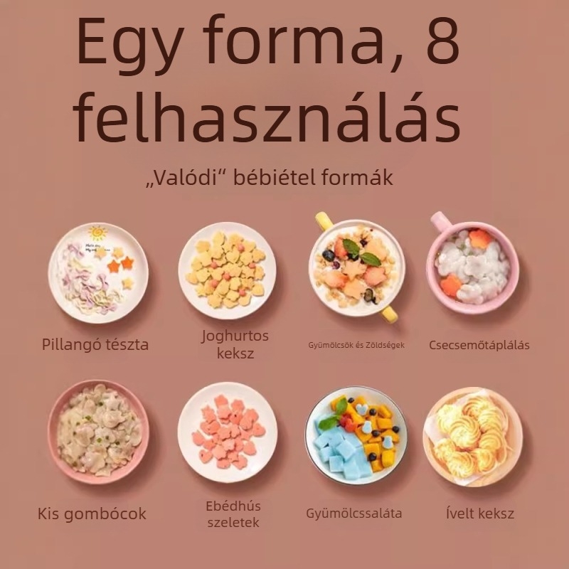 Chaos Mold Bébi pillangó formájú relieftest nyomó eszköz – pillangó alakú tészta, gombócok, sütemények és wontonok