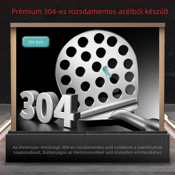 304 rozsdamentes acél burgonyaprés, multifunkcionális konyhai eszköz krumplipüréhez és fokhagymához