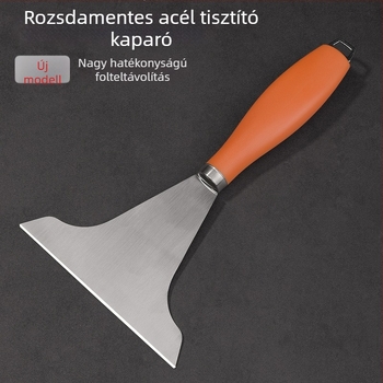 Rozsdamentes acél tisztító spatula zsírtalanításhoz és hűtőszekrény leolvasztásához — konyhai eszköz