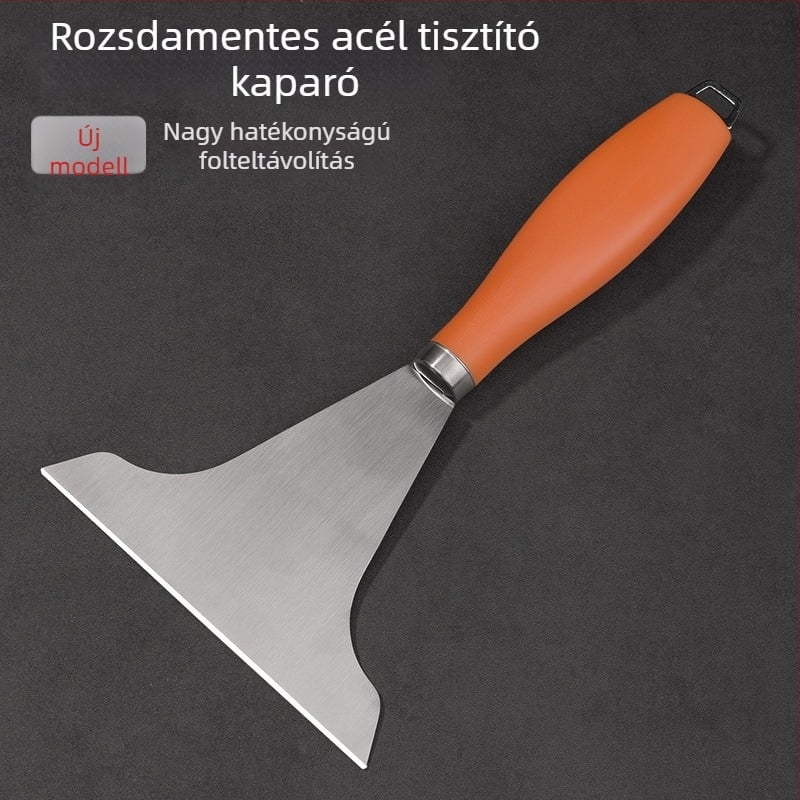 Rozsdamentes acél tisztító spatula zsírtalanításhoz és hűtőszekrény leolvasztásához — konyhai eszköz