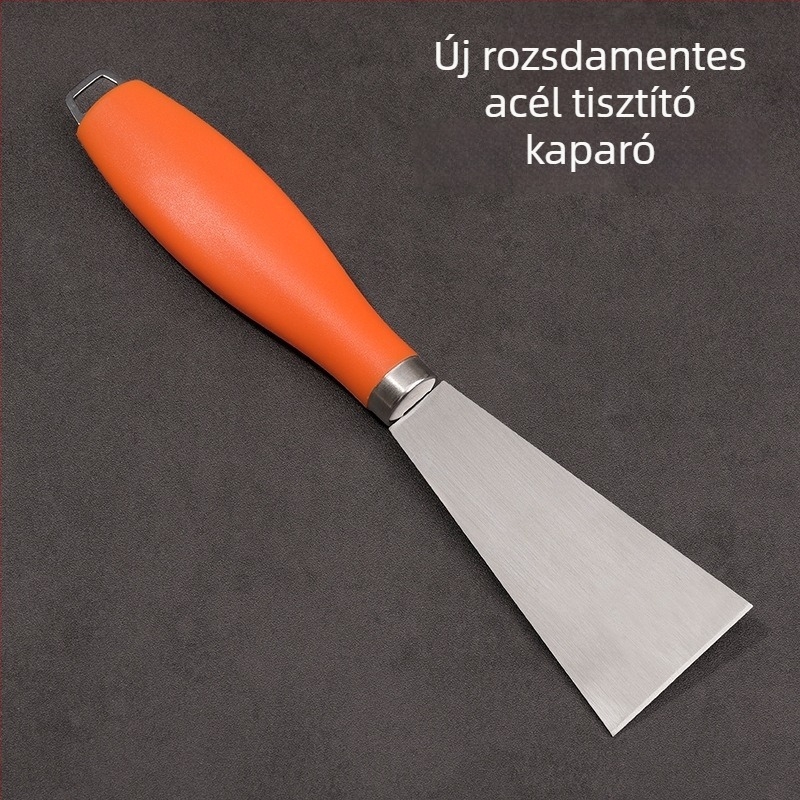 Rozsdamentes acél tisztító spatula zsírtalanításhoz és hűtőszekrény leolvasztásához — konyhai eszköz