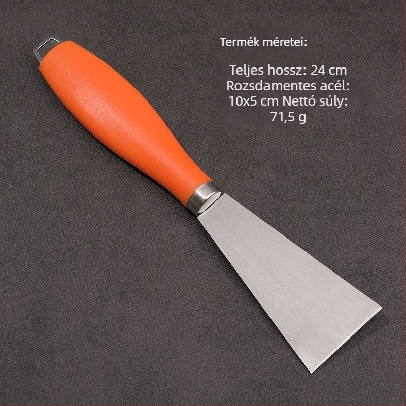 Rozsdamentes acél tisztító spatula zsírtalanításhoz és hűtőszekrény leolvasztásához — konyhai eszköz