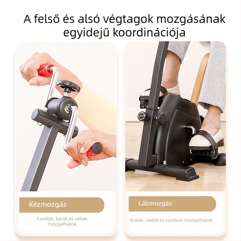 Otthoni láb- és karedző, felső- és alsó végtagok összekapcsolt mozgásával, kéz- és lábedző, rehabilitációs eszköz