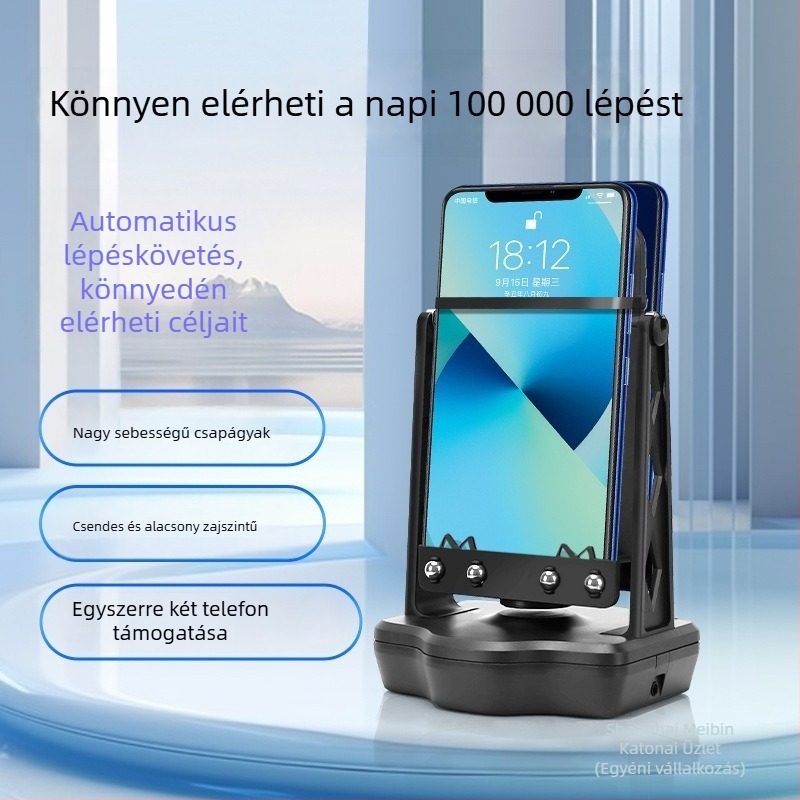 Telefonhoz pedométer, újratölthető, automatikus lengés a lépések növelésére, biztonságos edzés