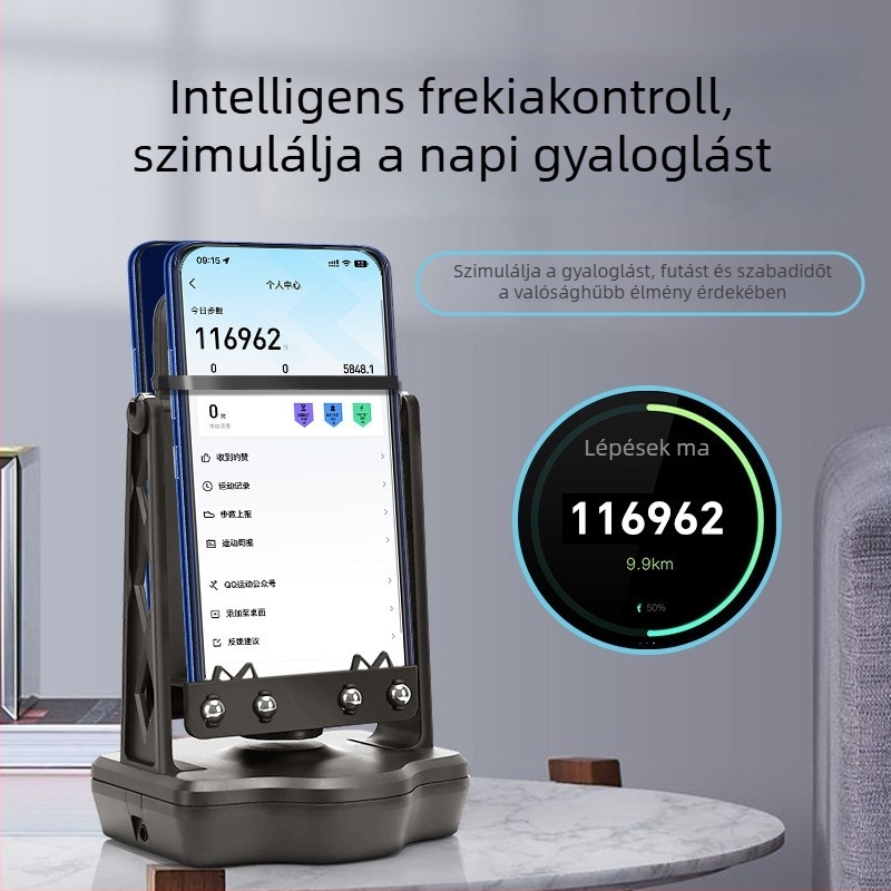 Telefonhoz pedométer, újratölthető, automatikus lengés a lépések növelésére, biztonságos edzés