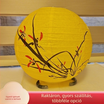 Kínai stílusú papírlámpás, antik ihletésű rekvizit fotózáshoz, dísz lámpás fesztiválokra és festői helyekre