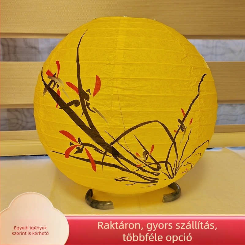 Kínai stílusú papírlámpás, antik ihletésű rekvizit fotózáshoz, dísz lámpás fesztiválokra és festői helyekre