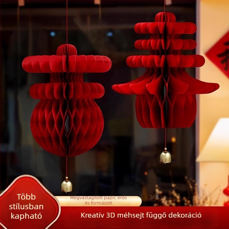 2026 a ló éve: 3D méhsejt gömb lámpás ajtó és fal dekoráció