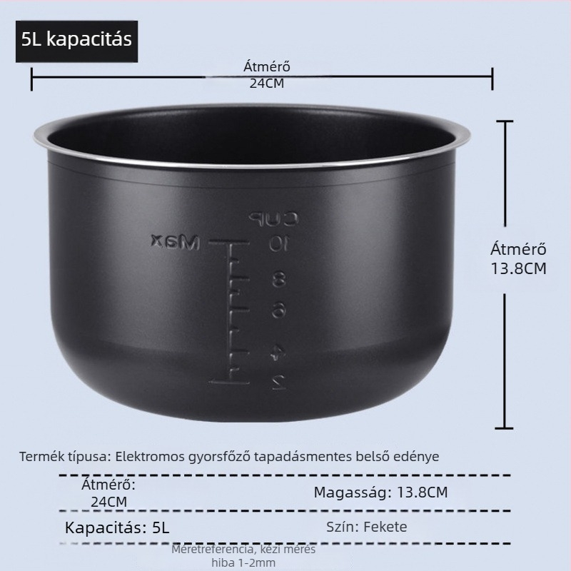 Midea elektromos nyomáskonyha belső edényéhez univerzális kiegészítők, vastagabb, tapadásmentes