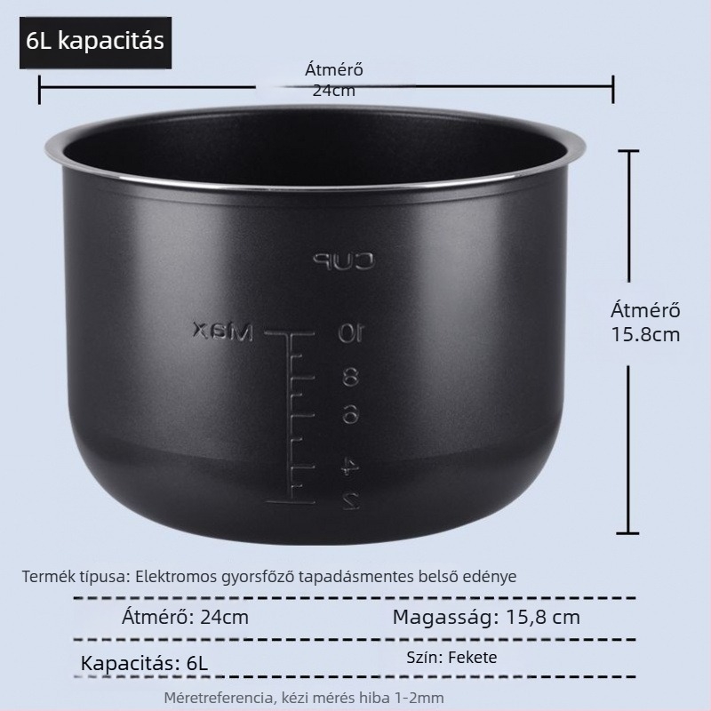 Midea elektromos nyomáskonyha belső edényéhez univerzális kiegészítők, vastagabb, tapadásmentes