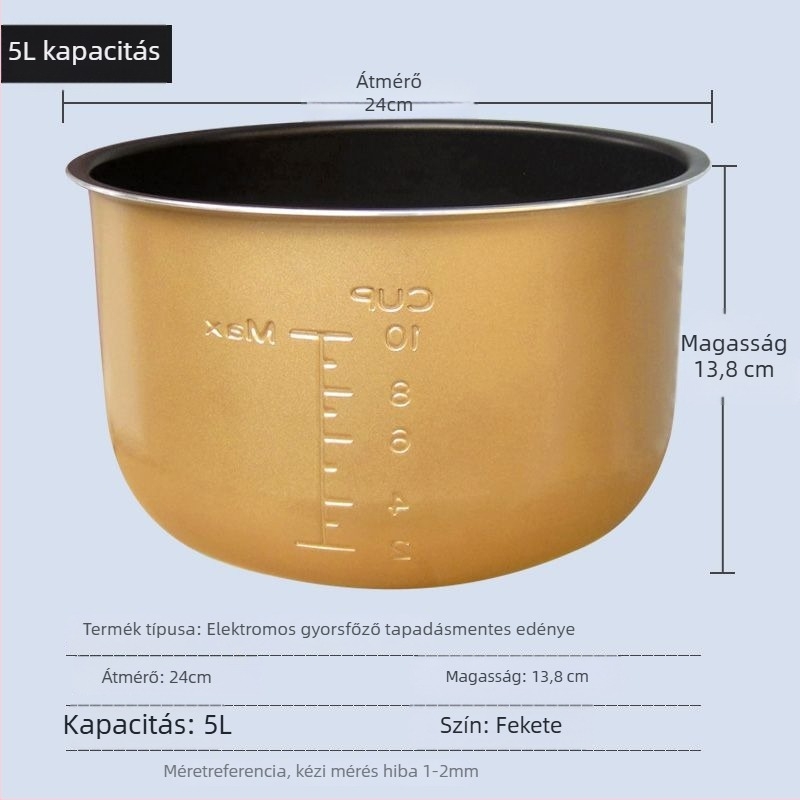 Midea elektromos nyomáskonyha belső edényéhez univerzális kiegészítők, vastagabb, tapadásmentes