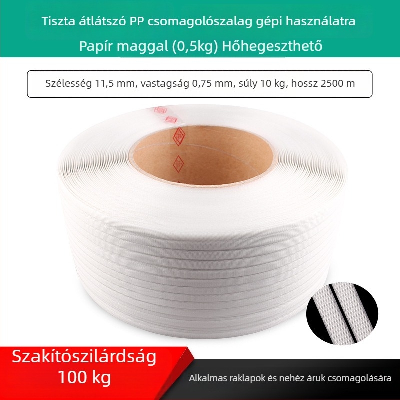 PP csomagoló szalag kézi és gépi használatra – polipropilén csomagoló szalag