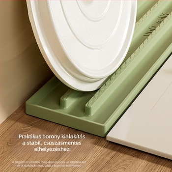 Silikon fedő-tároló alátét, hordozható és moduláris a konyhapult számára, csúszásmentes