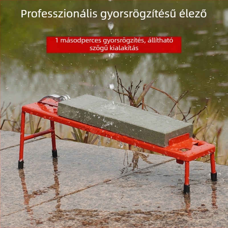 Otthoni használatra tervezett vastagított élező kő tartó – állítható, csúszásmentes rögzítő keret a kő számára