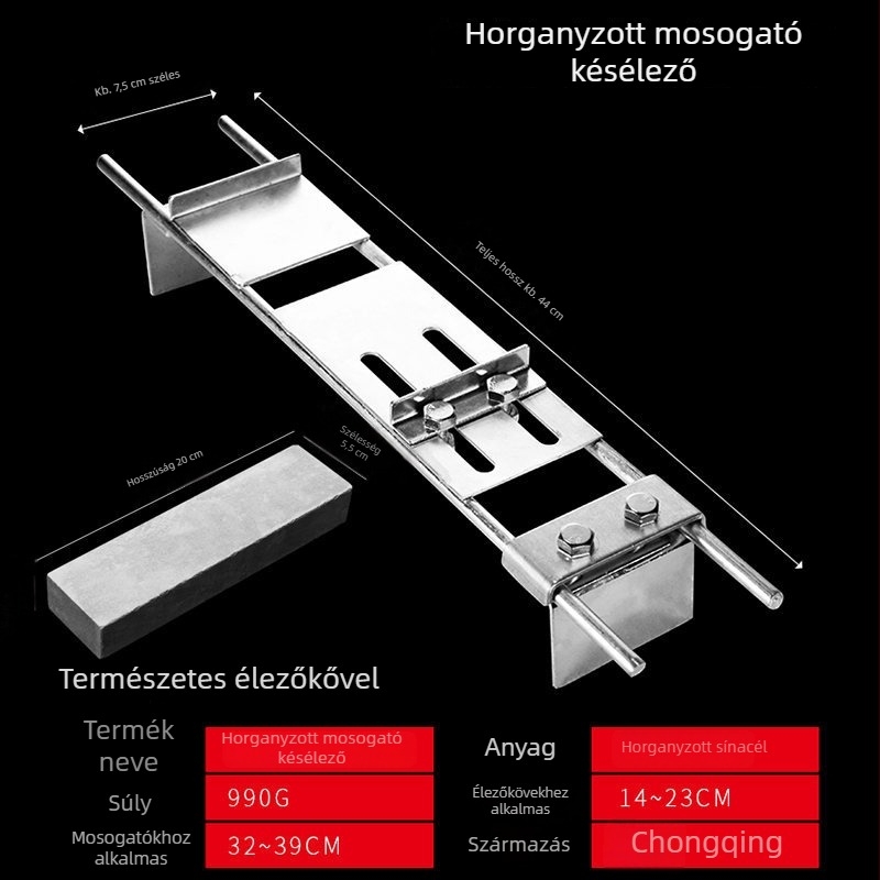 Állítható rozsdamentes acél konyhai késélező tartó, rögzített szögű tartó, új modell háztartási használatra