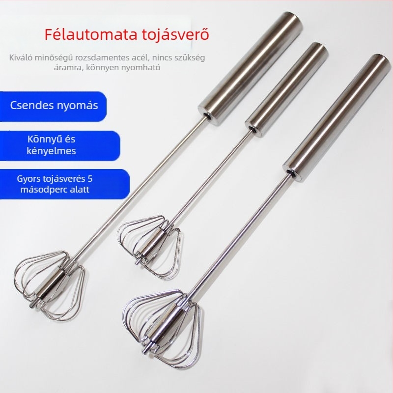 Kézi rozsdamentes acél tojásfelverő és tésztamixer