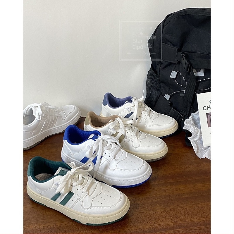 Női casual sneaker fehér, kétcsíkos MIS-556