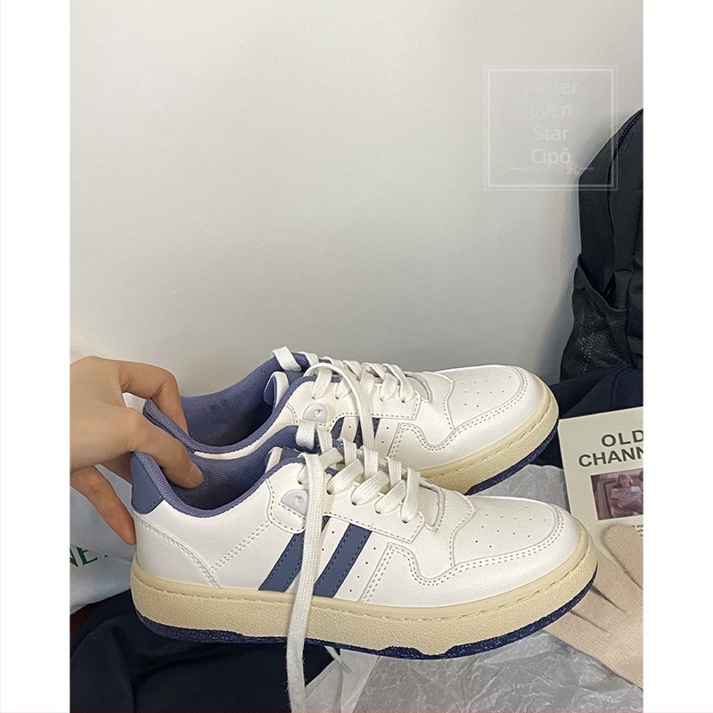 Női casual sneaker fehér, kétcsíkos MIS-556