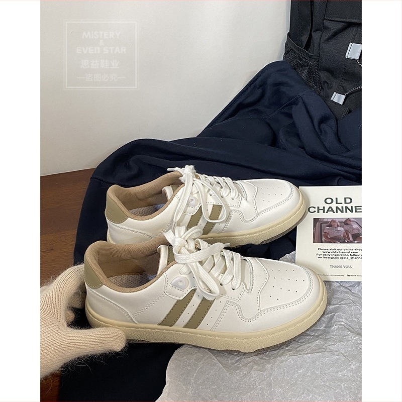 Női casual sneaker fehér, kétcsíkos MIS-556