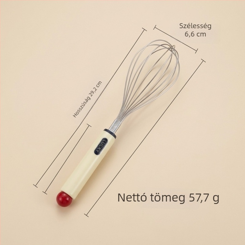 Félautomata tojáskeverő 304 rozsdamentes acélból, háztartási sütéshez, kézi mixer tojásokhoz és tejszínhez, tejhabosító
