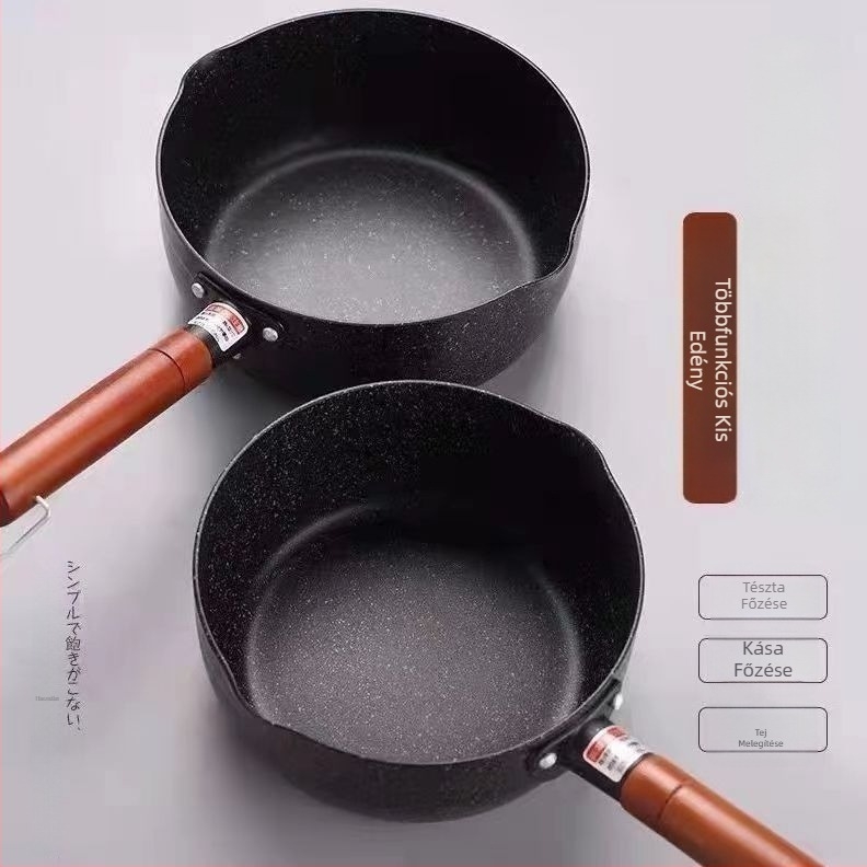 Japán stílusú tejfőző fazék Maifan-kővel, tapadásmentes, bébiételekhez, gáz- és indukciós főzőlaphoz