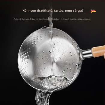 316 rozsdamentes acél Yukihira fazék, bevonat nélküli, tej- és babaételekhez, sütéshez és gyors tésztához, japán stílusú, kis méretű, tapadásmentes