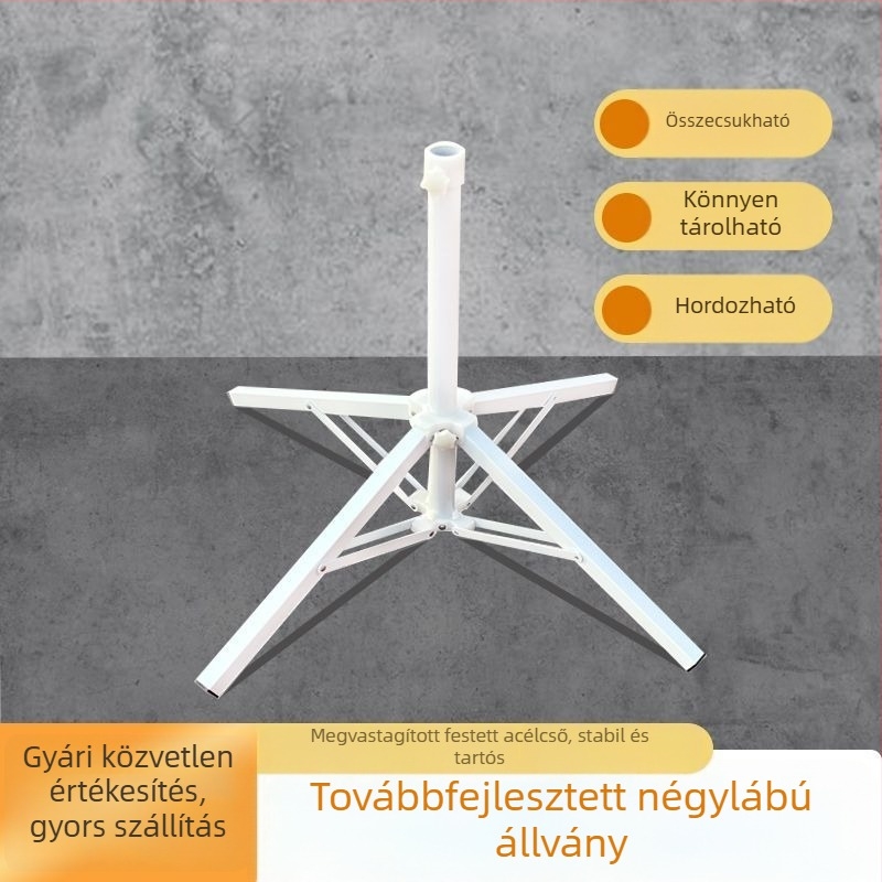 Kültéri ernyőalátét napernyők és árusító standok számára, vízzel vagy homokkal tölthető