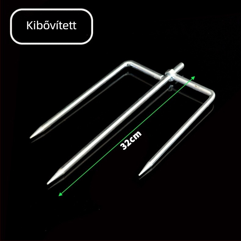 Rozsdamentes acélból készült univerzális földszeg horgászernyőkhöz, 12mm – ernyő kiegészítő