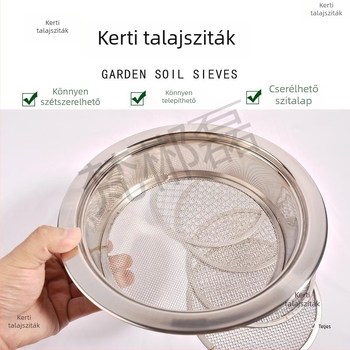 Körkörös szitkészlet orchidea talajhoz és kertészkedéshez – talaj, homok és kavics szitálására, folyami homok