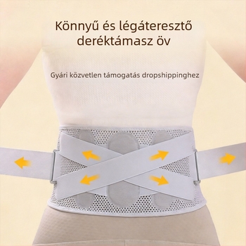 Edzéshez deréktámaszöv öv, uniszex, légáteresztő, könnyű és vékony, minden évszakra