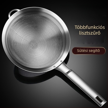 304 rozsdamentes acél – nagy szűrő-szitáló liszthez, szója tejhez, gyümölcsléhez és halszövethez – konyha és sütés