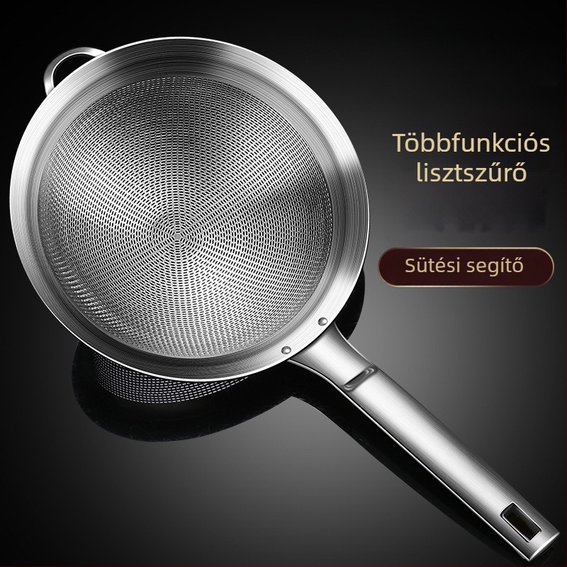 304 rozsdamentes acél – nagy szűrő-szitáló liszthez, szója tejhez, gyümölcsléhez és halszövethez – konyha és sütés