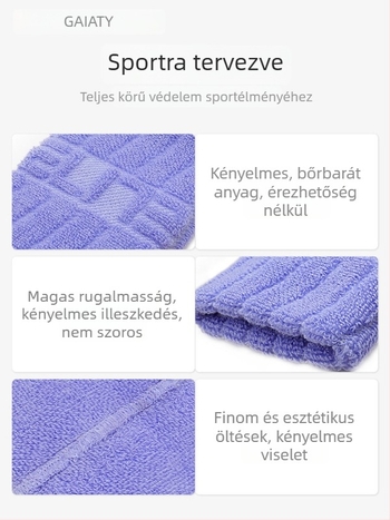Pamut sportcsuklószalagok, izzadságot felszívó, minden évszakban, badmintonhoz, röplabdához és tenishez