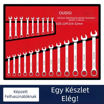 Kétfunkciós csavarkulcs készlet nyitott végű és Torx kivitelben, kétszárnyú kulcs háztartási és autókarbantartáshoz