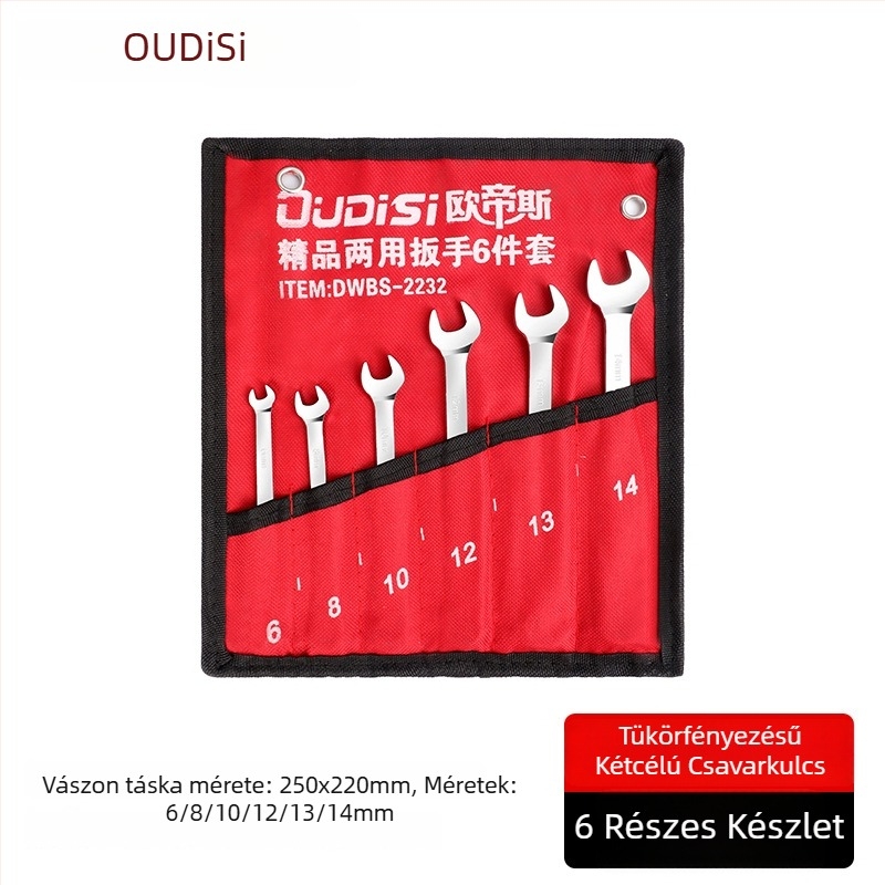 Kétfunkciós csavarkulcs készlet nyitott végű és Torx kivitelben, kétszárnyú kulcs háztartási és autókarbantartáshoz